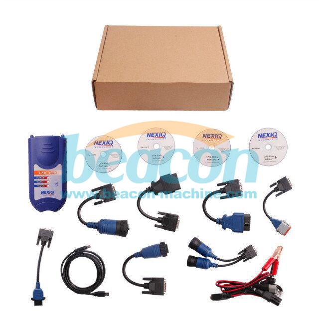 Newest Professional NEXIQ 125032 USB Link + Software Diesel NEXIQ Truck Diagnose without Bluetooth