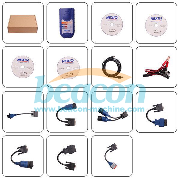 Newest Professional NEXIQ 125032 USB Link + Software Diesel NEXIQ Truck Diagnose without Bluetooth