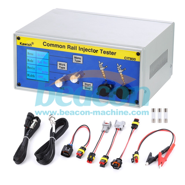 CIT800 multifunction electromagnetic common rail diesel fuel piezo injector tester driver