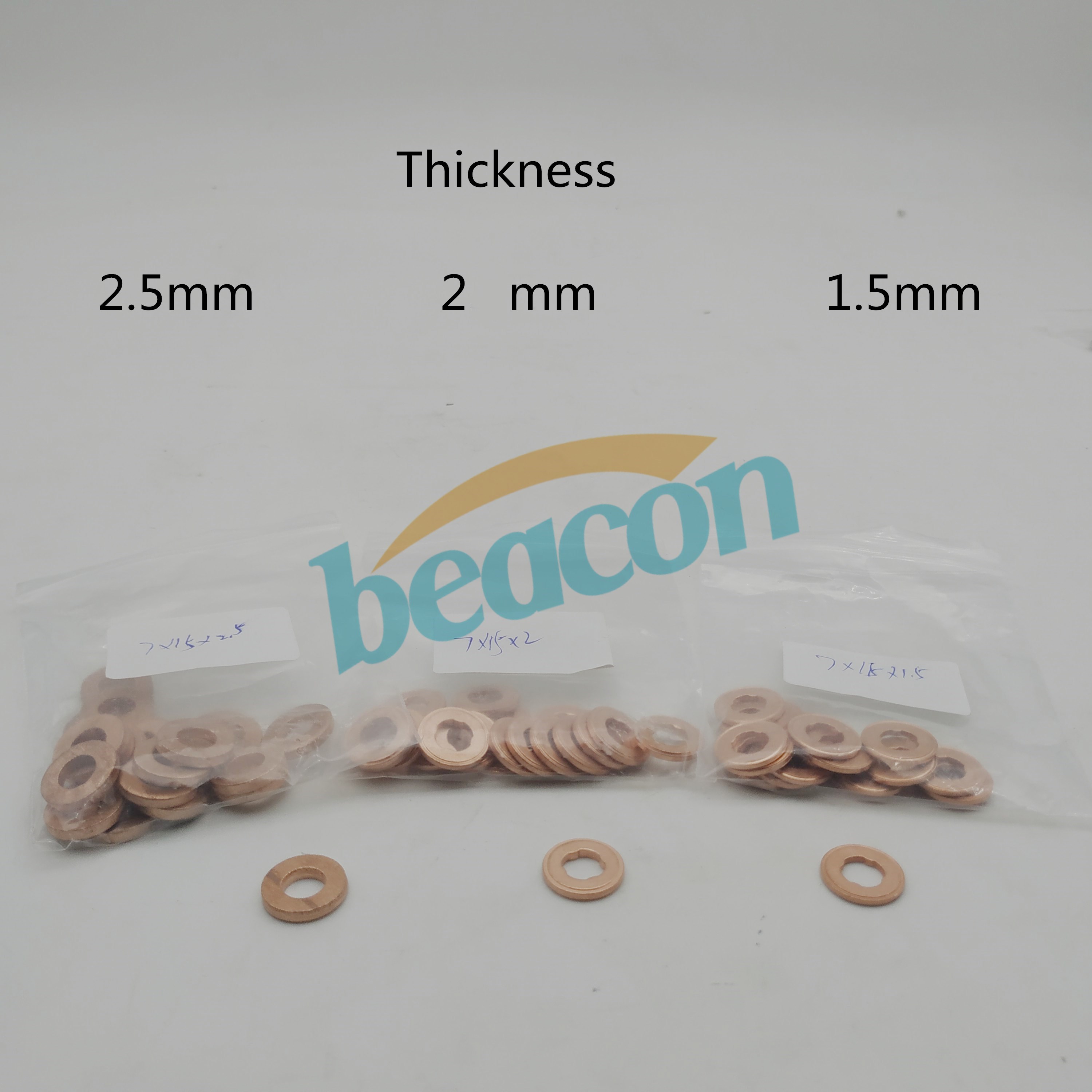 Diesel fuel engine common rail parts copper gasket adjusting shim 1.5mm 2.1mm 2.5mm thickness