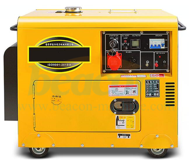 5.5KVA 6.5KVA 8KVA 10KVA low noise silent diesel generator 