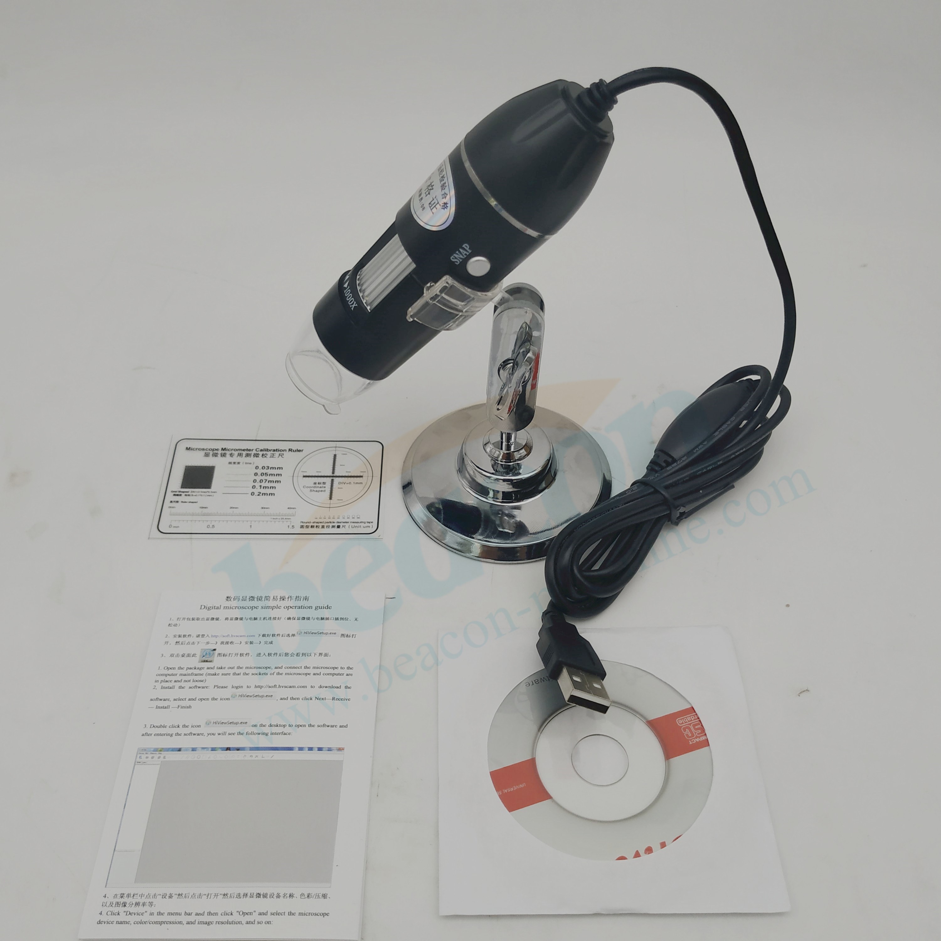 Adjustable 50X-1000X Digital Microscope