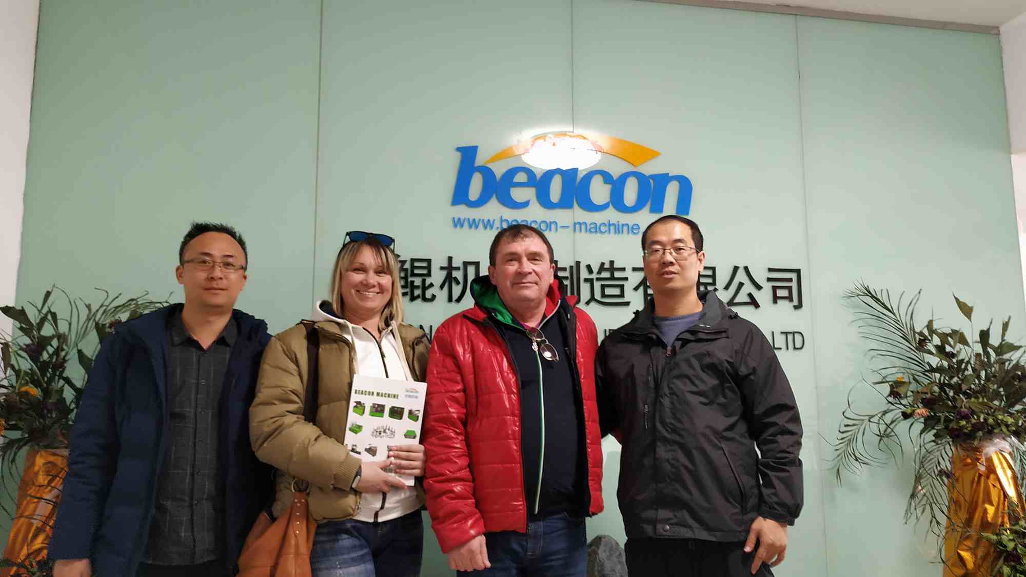 The customer from Ukraine to visit our factory