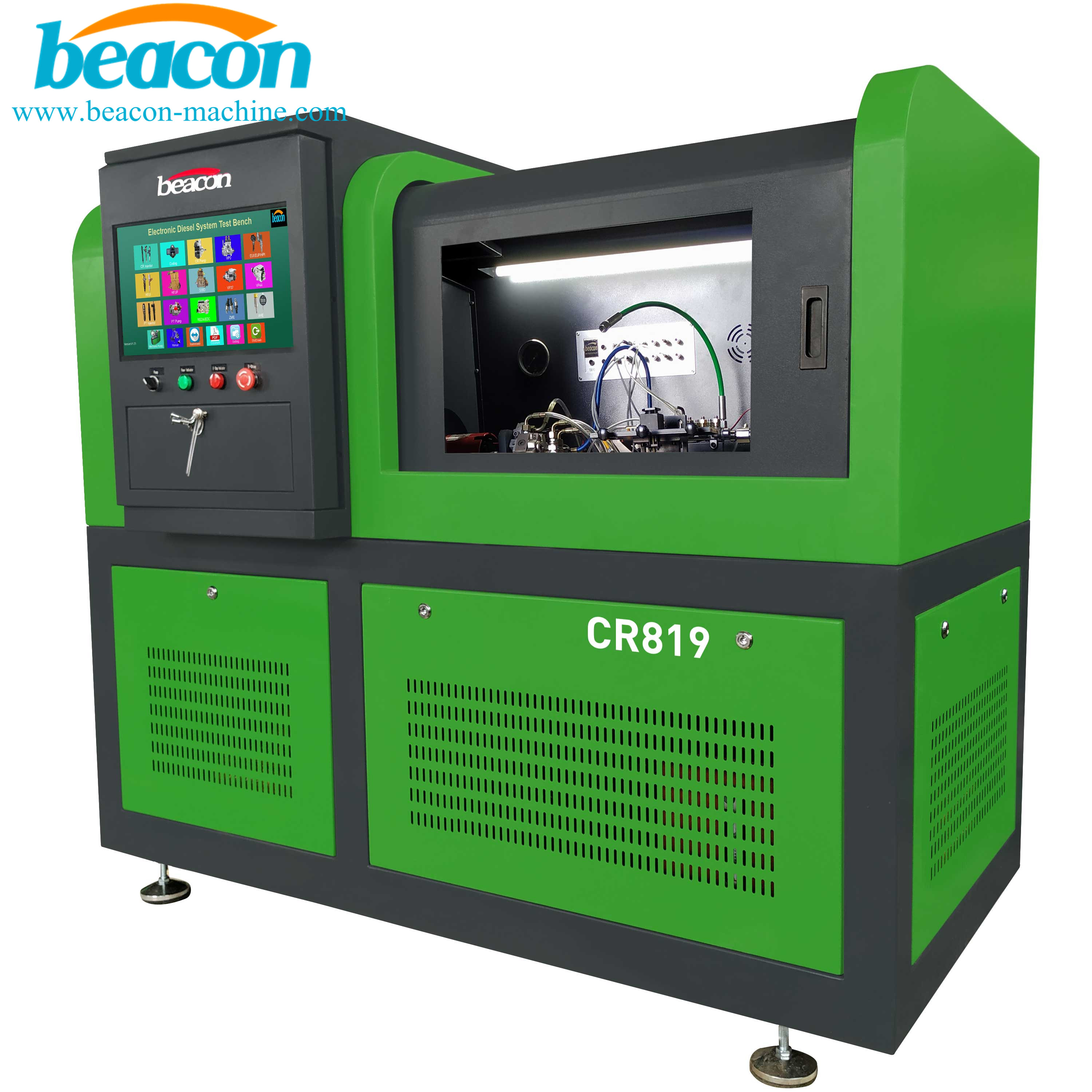 CR819 common rail injector and pump test bench diesel fuel Piezoelectric tester with coding BIP function
