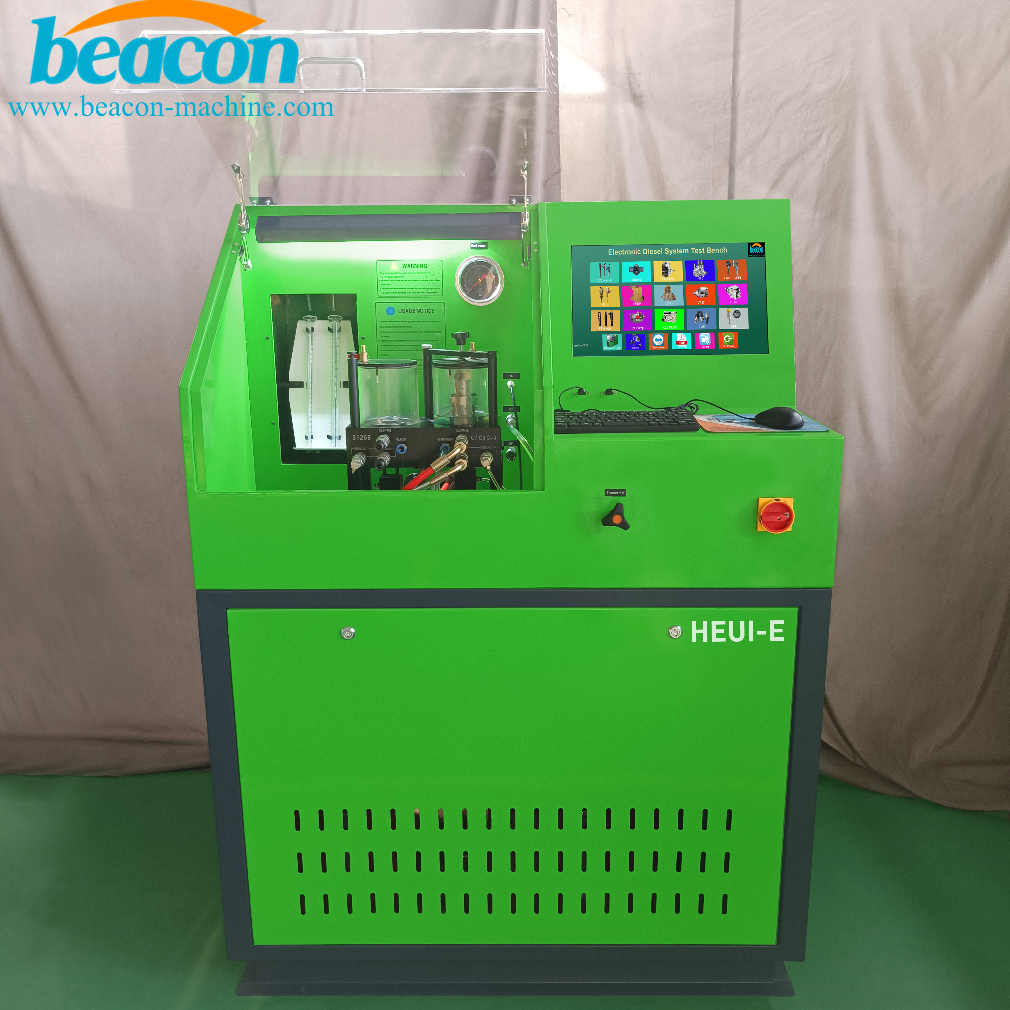 Heui-e HEUI Test Bench C7 C9 Fuel Injetcor Testing Equipment HEUI Injector Calibration Machine 3000 HEUI-E For C7 C9 Test