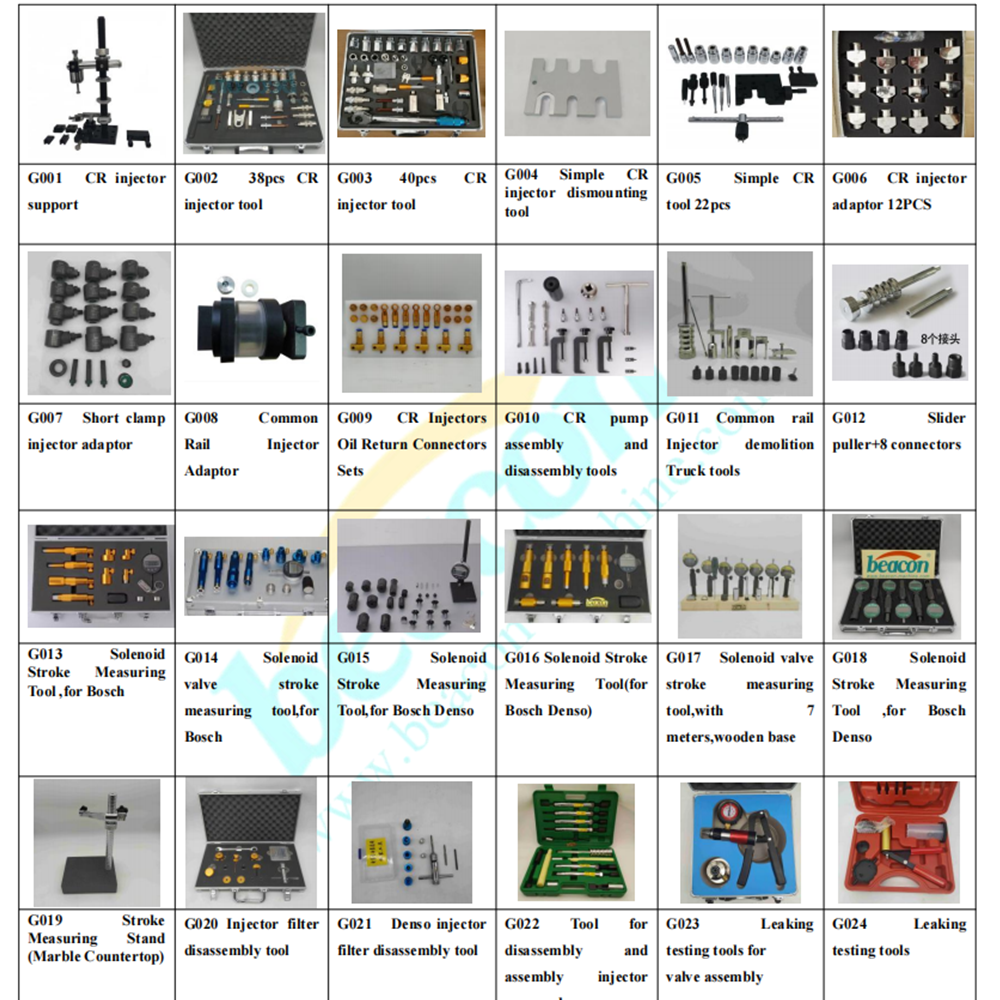 Common Rail Injector Repair Tool Kits Diesel Fuel Nozzle Assembly Disassembling Repair Equipment