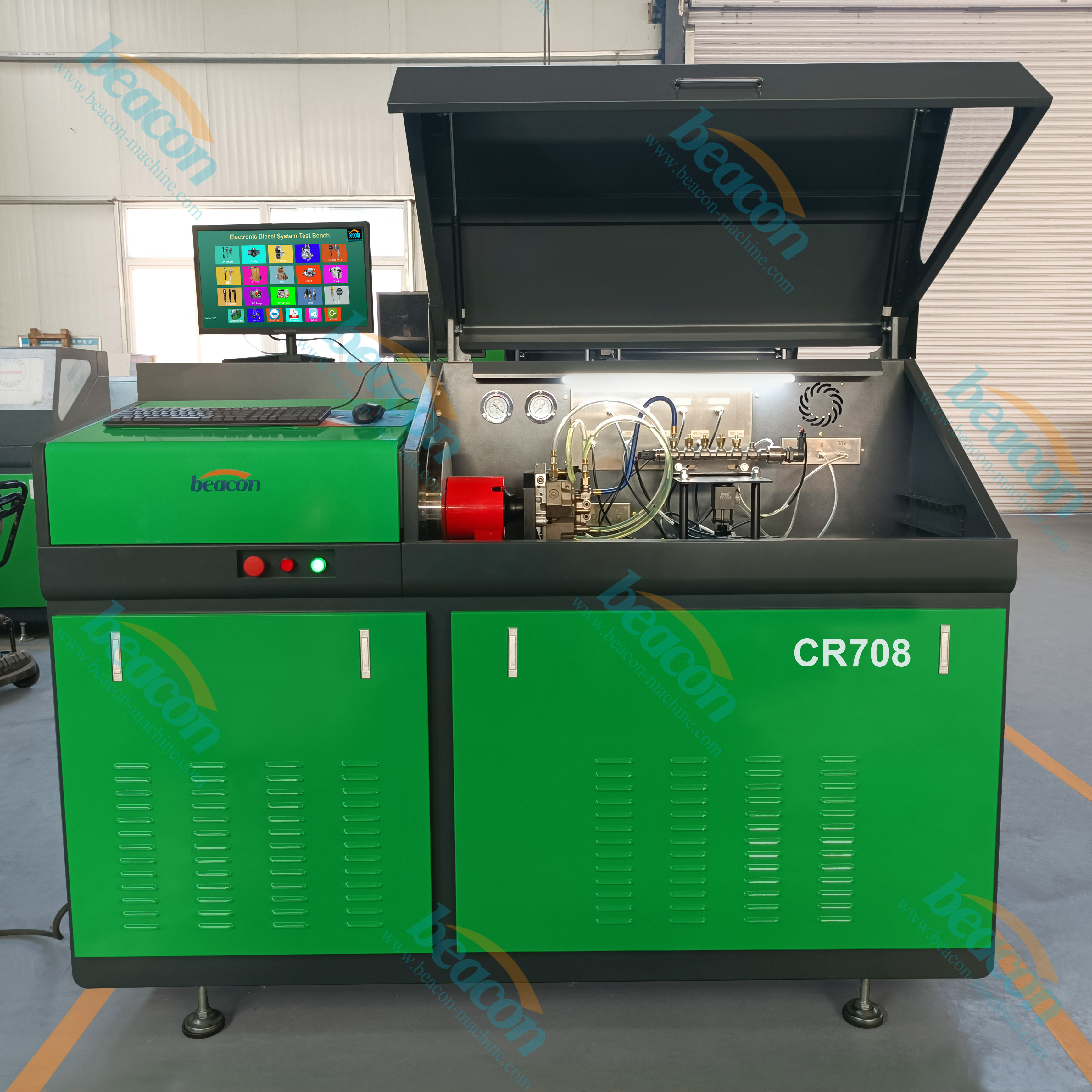 Common rail injector fuel injection pump test bench with EUI EUP HEUI function CR708T injector tester diesel common rail