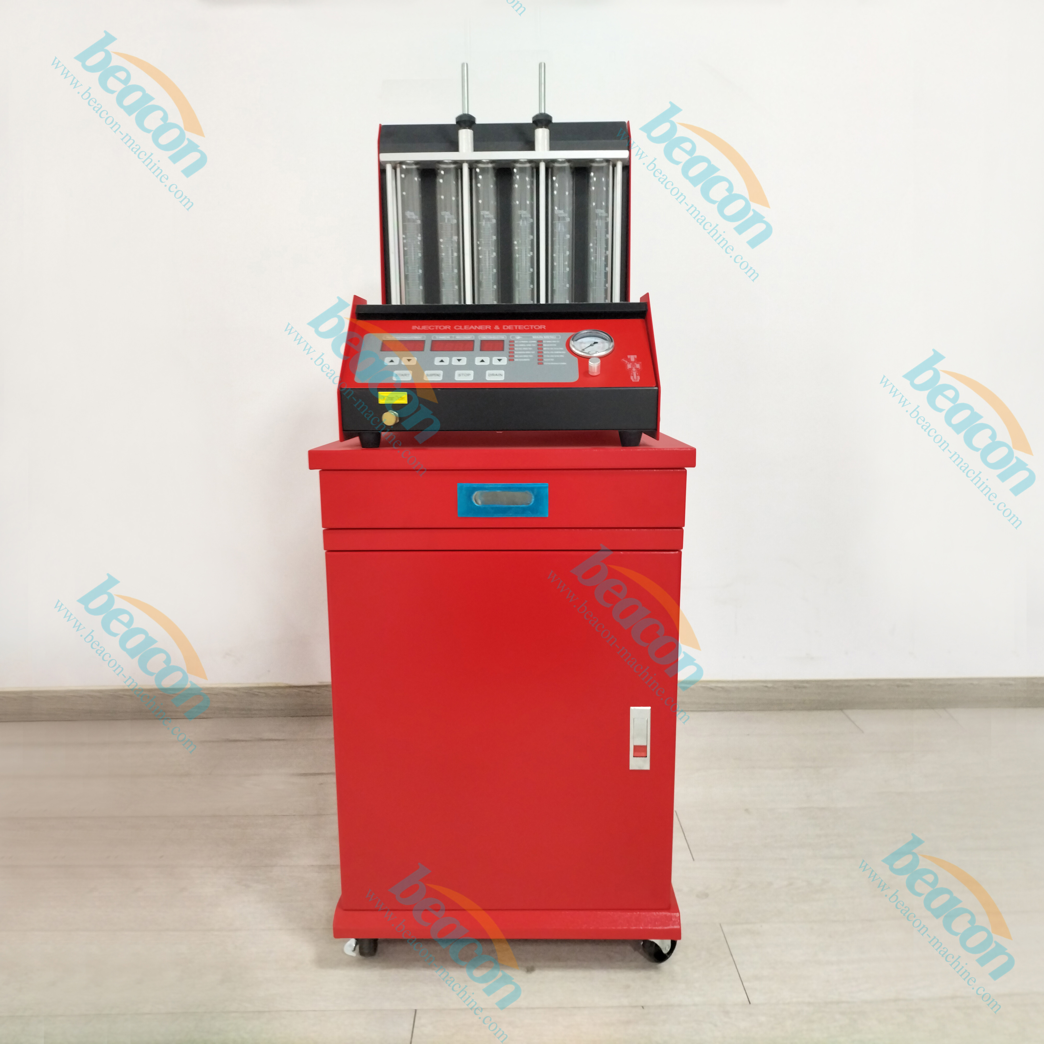 BC-6C Car Fuel Injector Cleaning and Tester Machine Ultrasonic Cleaner Gasoline Fuel Injector 6-Cylinders