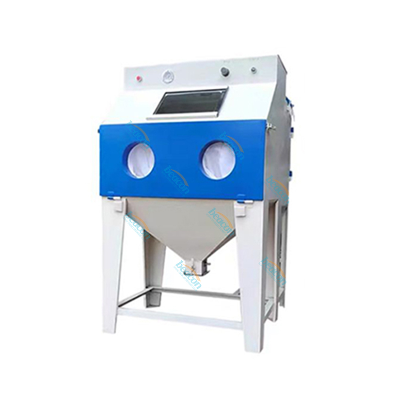 Automatic turntable sandblasting machine