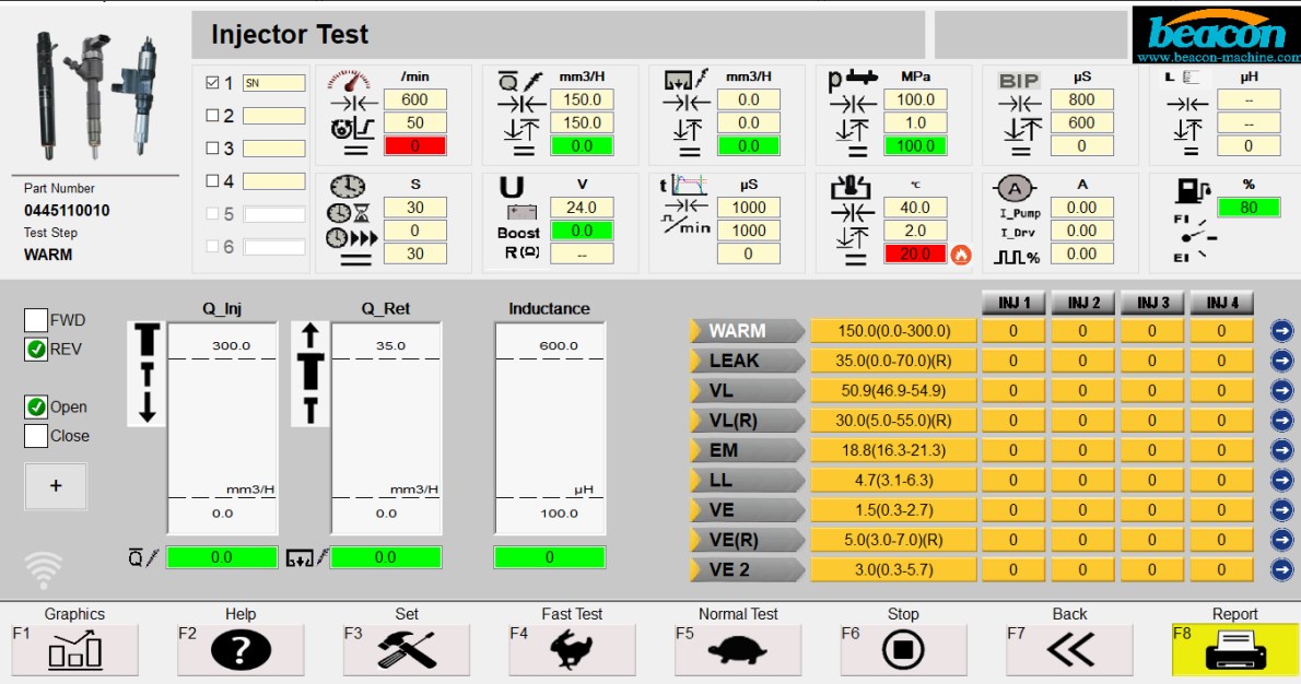 Beacon Newest Common Rail Diesel System Controller BEI-E CRDI Injector Pump Tester Simulator with Latest Testing Plan Support Test 2/4/6 Injectors At the Same Time with 2/4/6 injector flow sensors