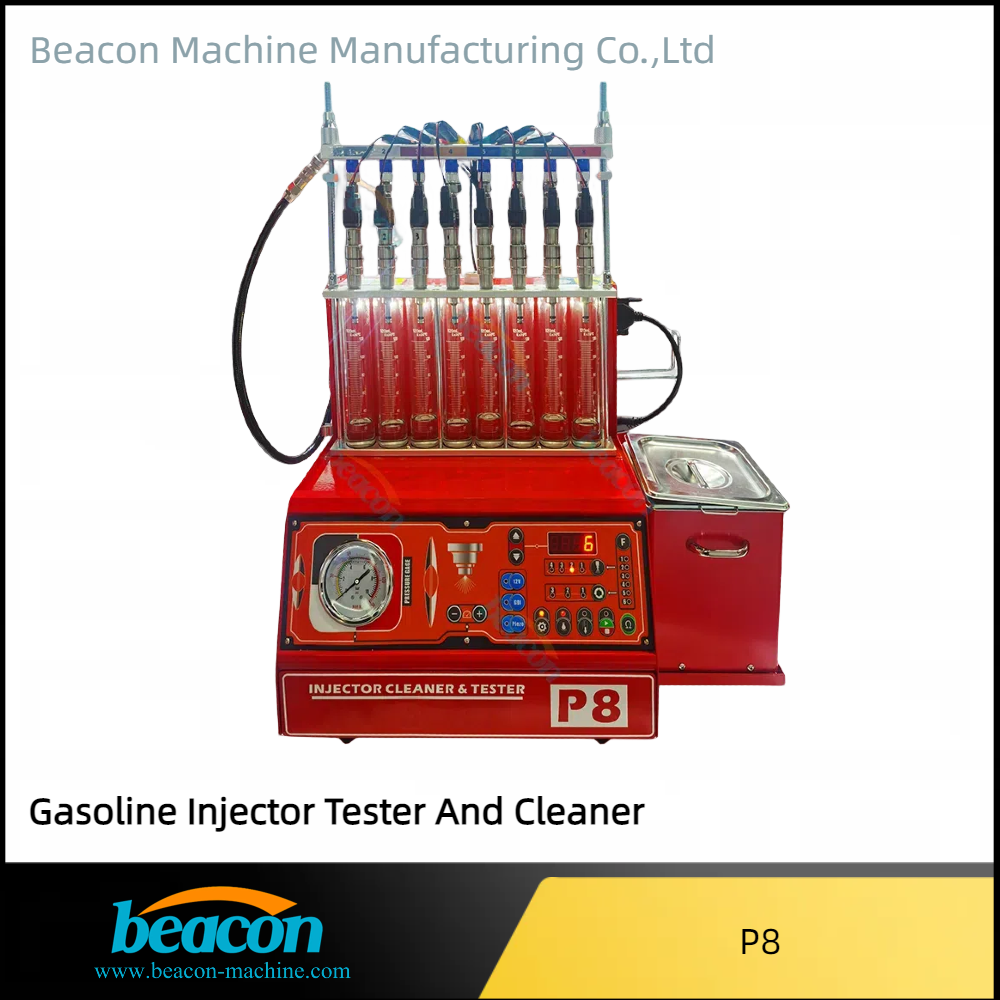 POWERJET P8 8 Cylinders Gasoline GDI Injector Tester And Cleaner Petrol Injector Testing Machine
