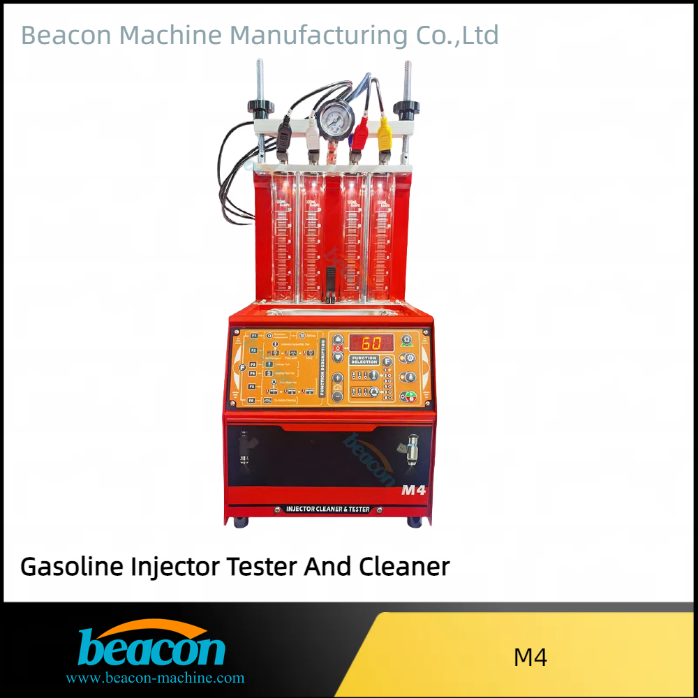 POWERJET M4 4 Cylinders Motorcycles Ultrasonic Fuel Injector Cleaner And Tester Petrol Injector Cleaner And Testing Machine
