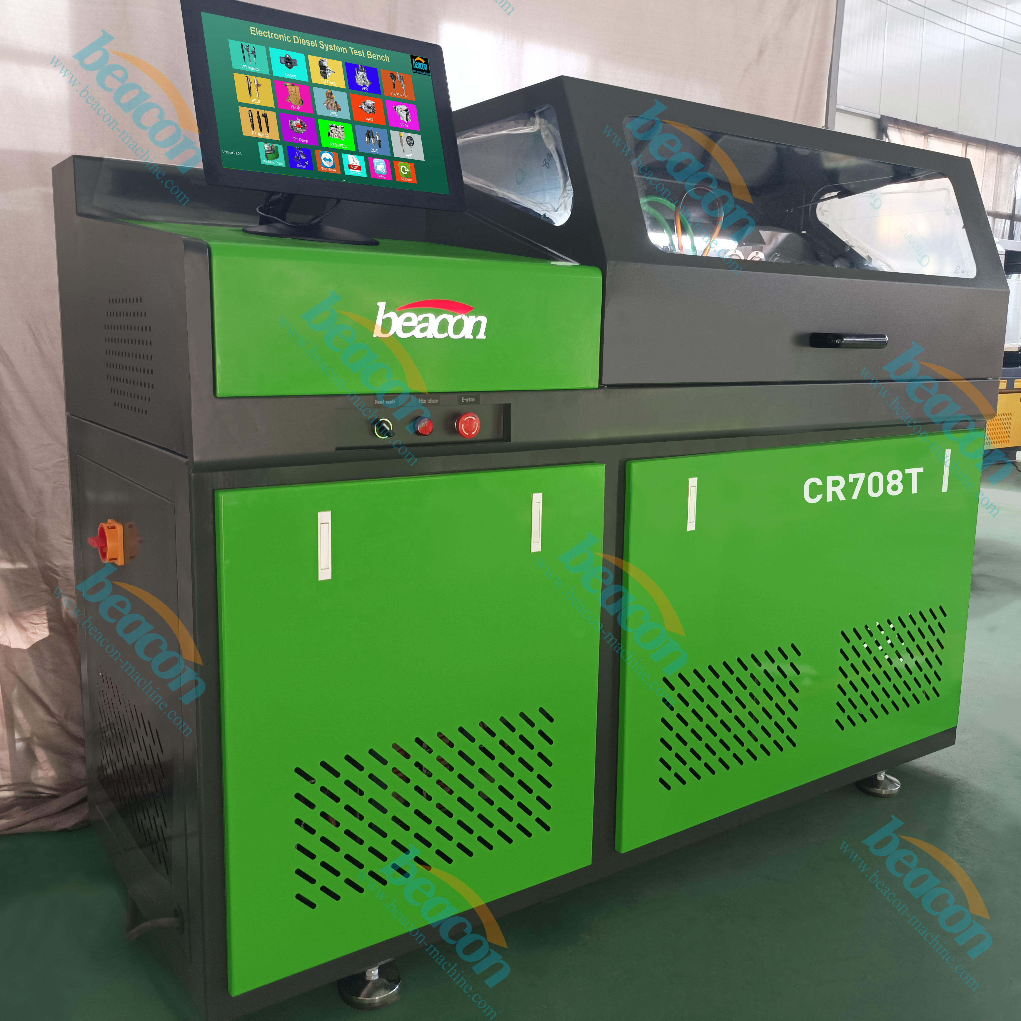 BC-CR708T beacon machine cr injector pump repair common rail test bench test bench for pump and injector with touch screen