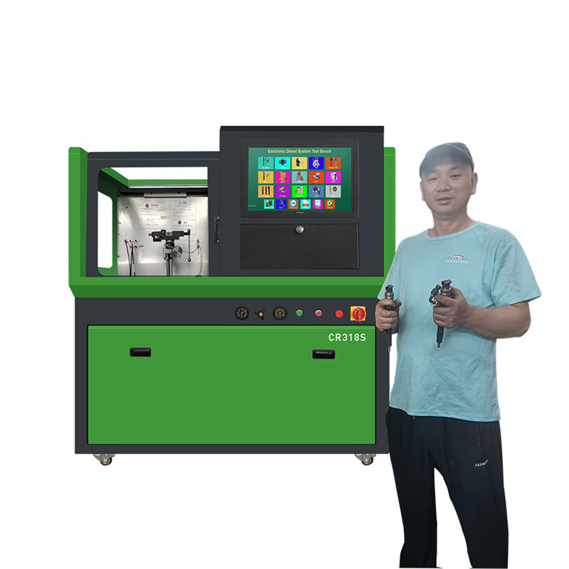 CR318S Common Rail Fuel Injector Test Bench Injector Testing Machine for Heui Injector Solenoid Valve Tester
