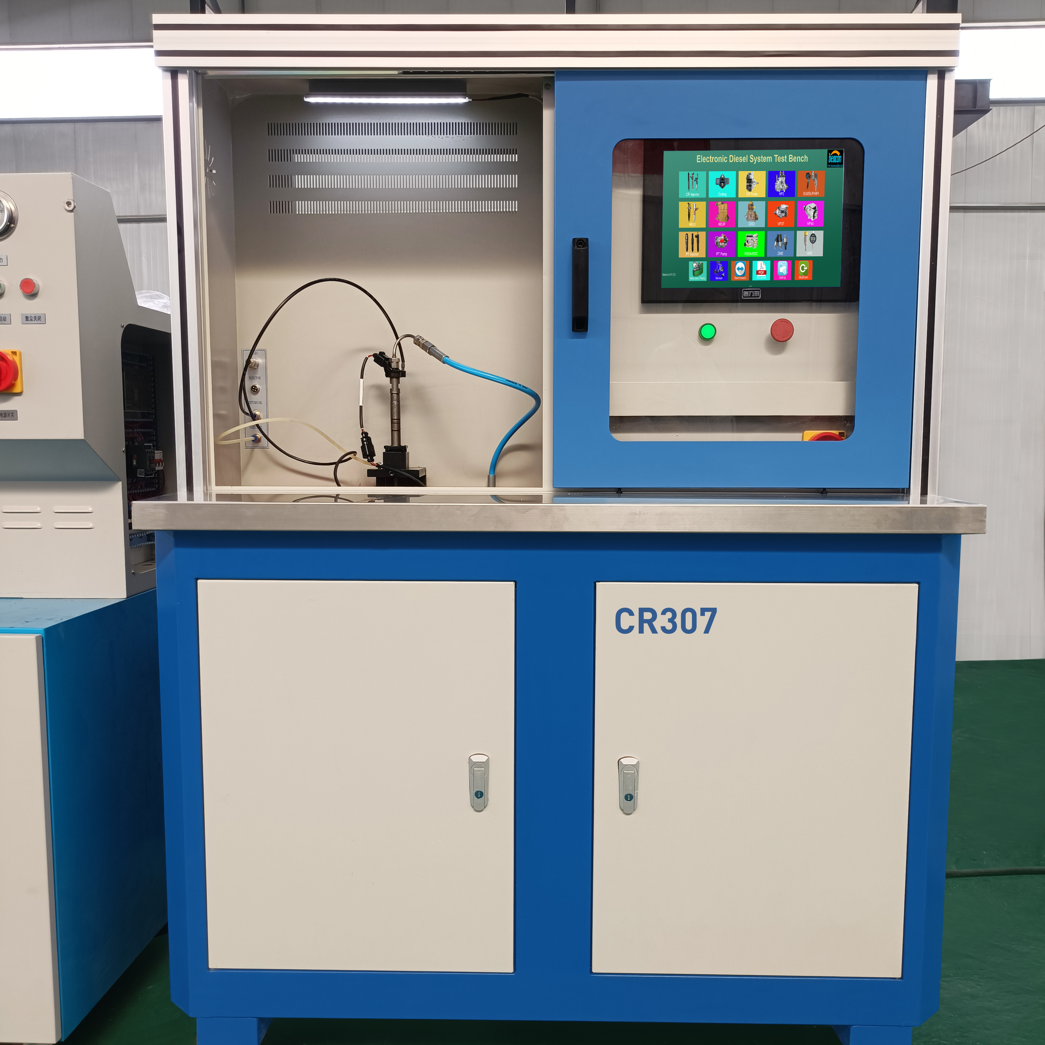 Beacon CR307 Common Rail Diesel Fuel Injector Test Bench With Flow Sensor Test CR Piezo Injector