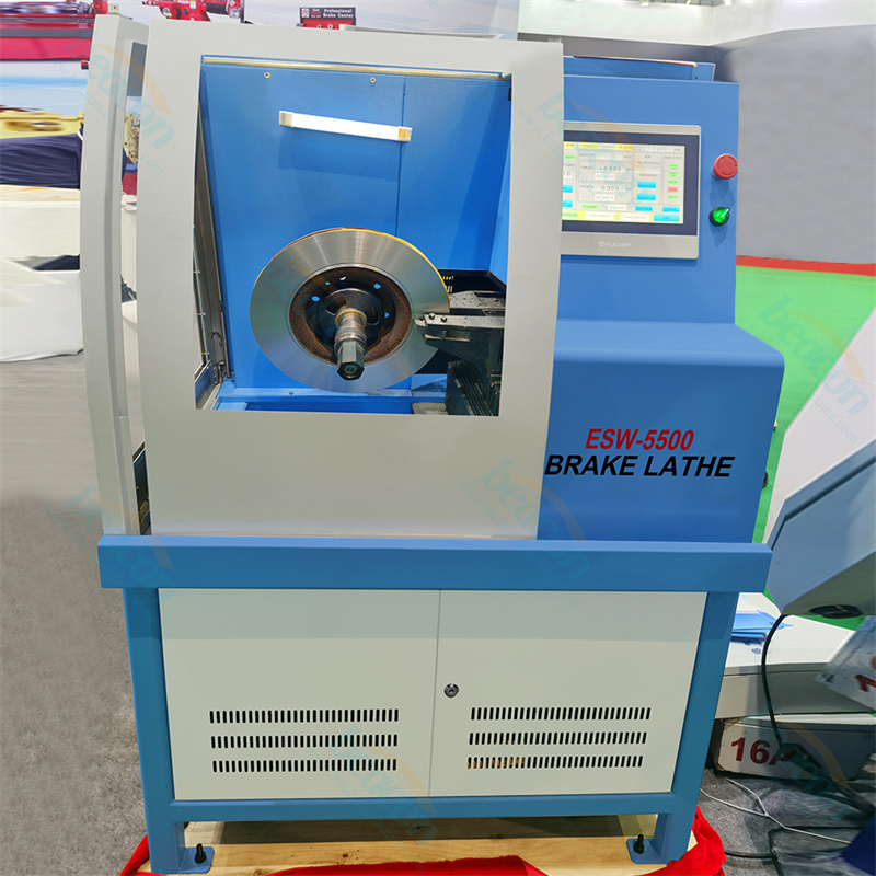 Brake Disc Lathe BEACON DIESEL Brake Disc Skimming Machine ESW-5500 For Car Brake Disc Grinding Machine