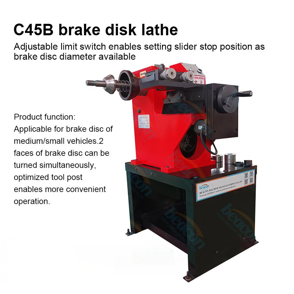Car Brake Disc Lathe C45B Brake Disk Rotor Lathe Machine