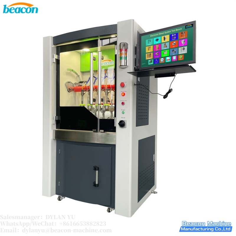 BC800-PRO Common Rail Injector Test Bench with Flow Sensors for Simultaneous Testing of Four Diesel Injectors