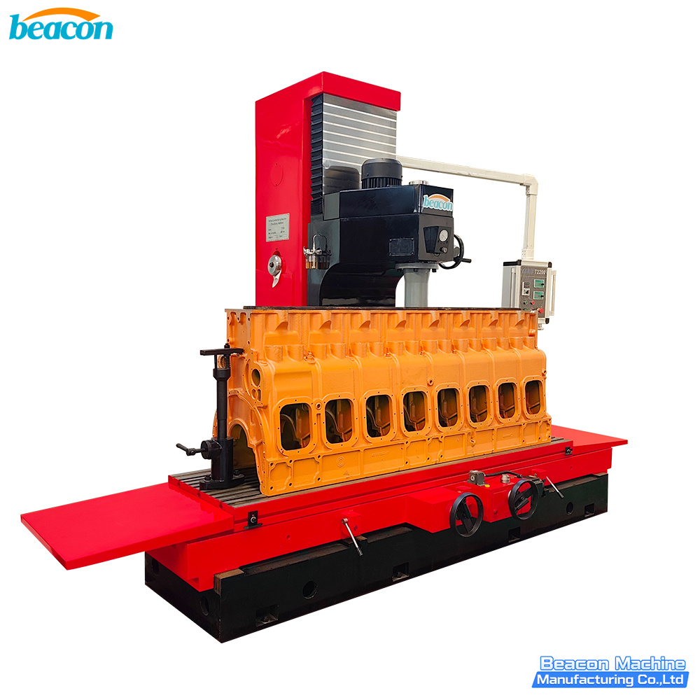 Beacon T2200 Heavy-Duty Cylinder Boring Machine for Large Diesel Engines Industrial Rebuilding