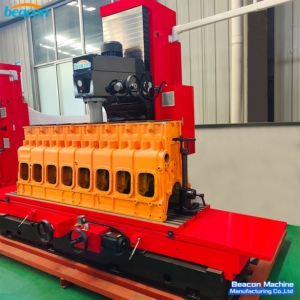 Beacon T2200 Heavy-Duty Cylinder Boring Machine for Large Diesel Engines Industrial Rebuilding