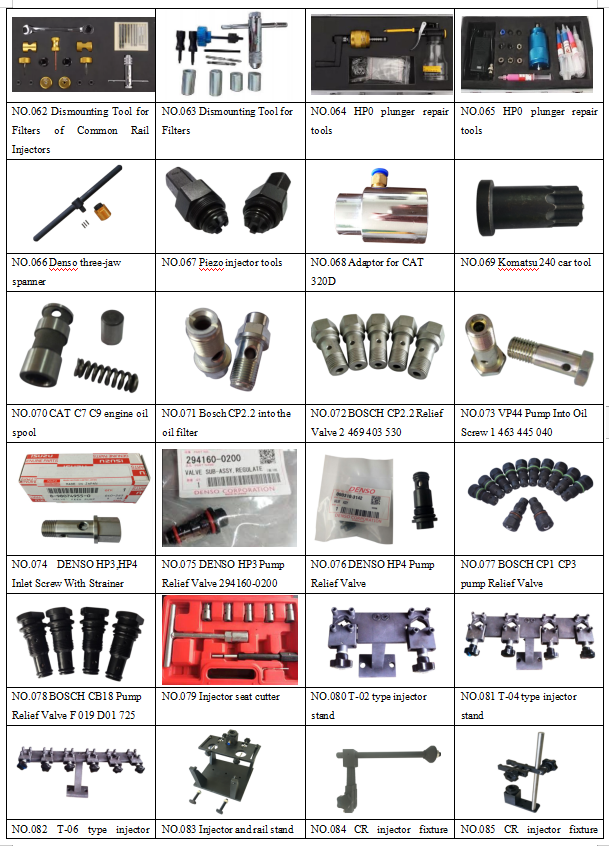 38 pcs Common rail injector repair tools diesel injector