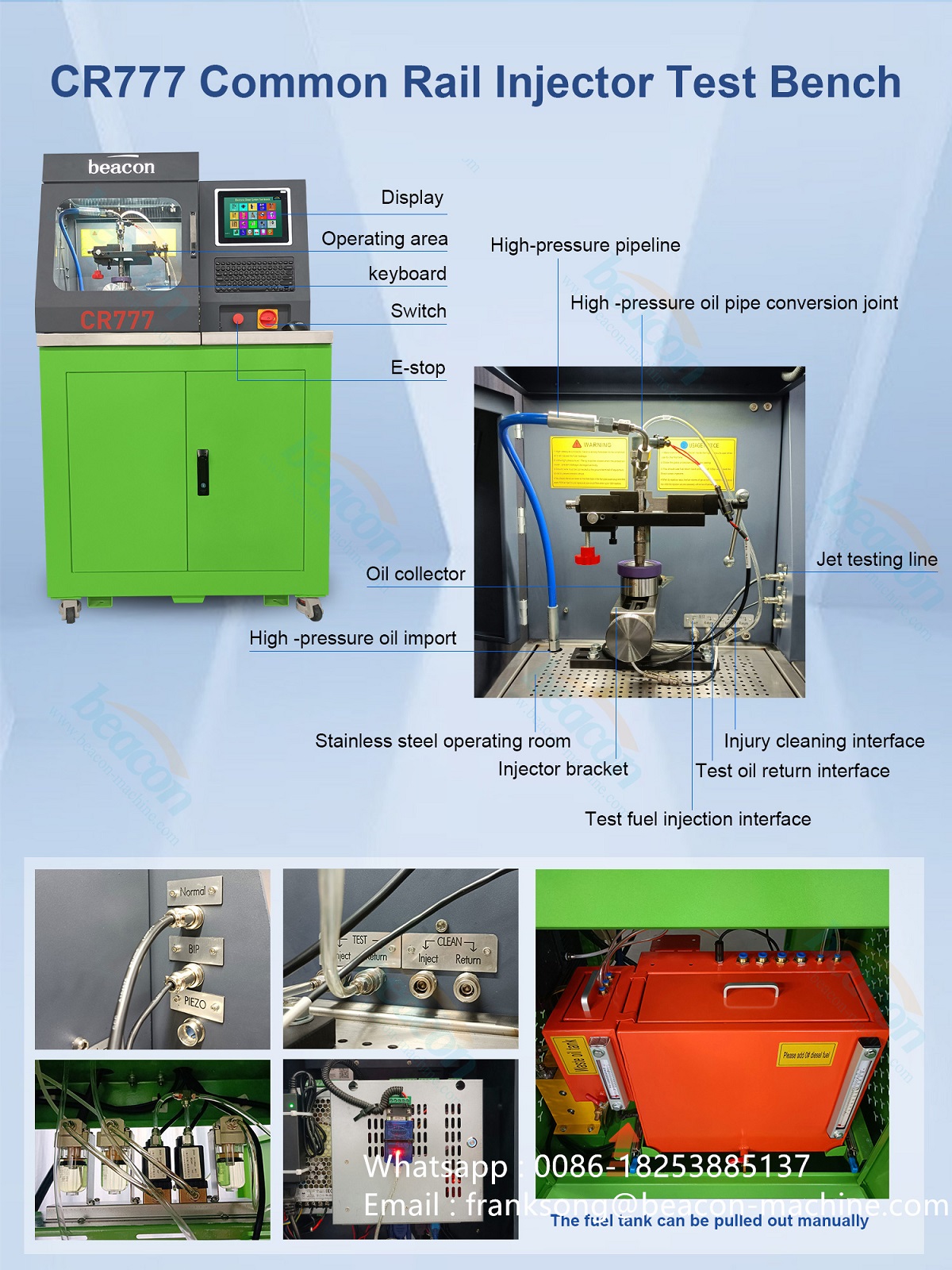 common rail injector test bench 