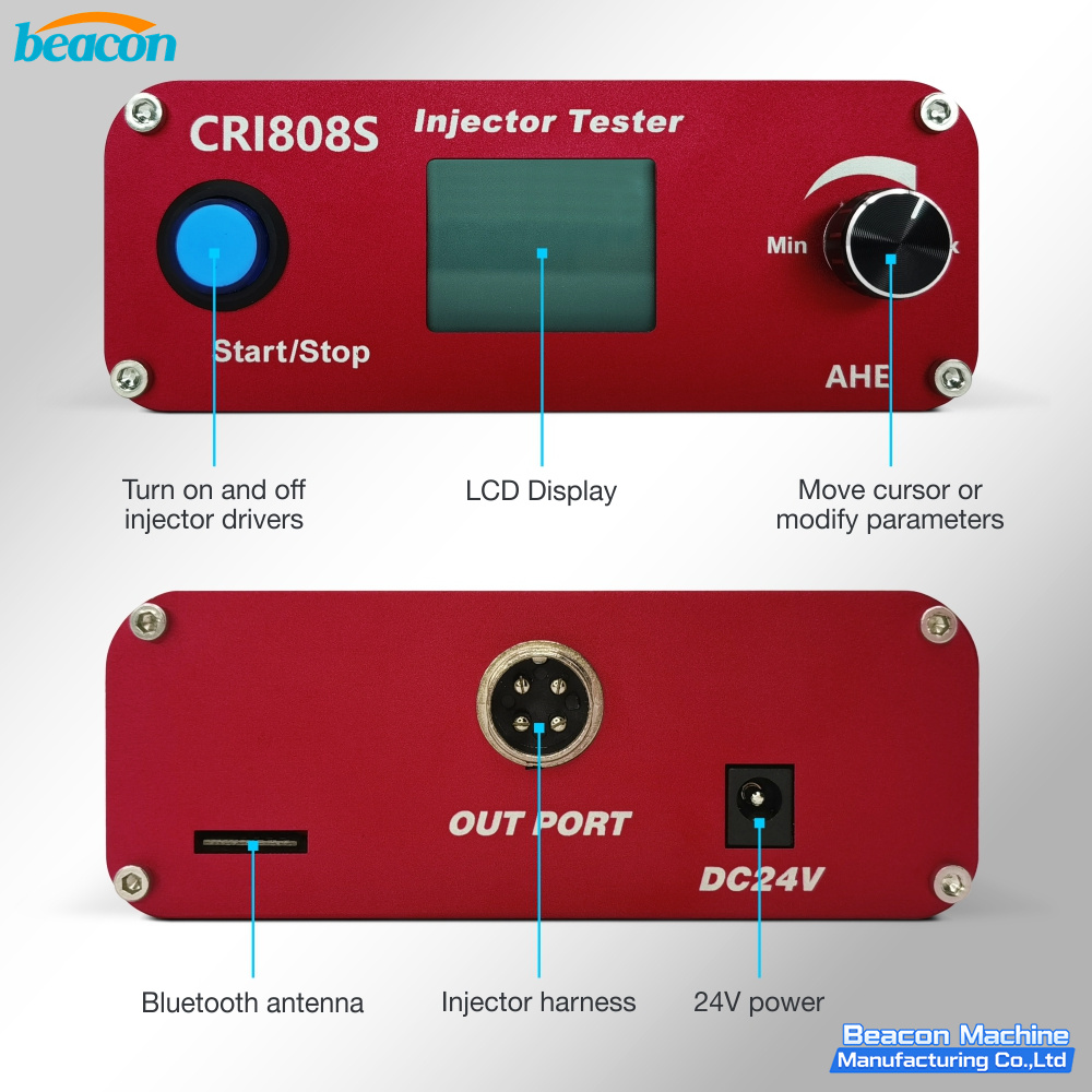 CRI808S Smart Wireless Common Rail Injector Detector for Android PC Software AHE Test Calibration