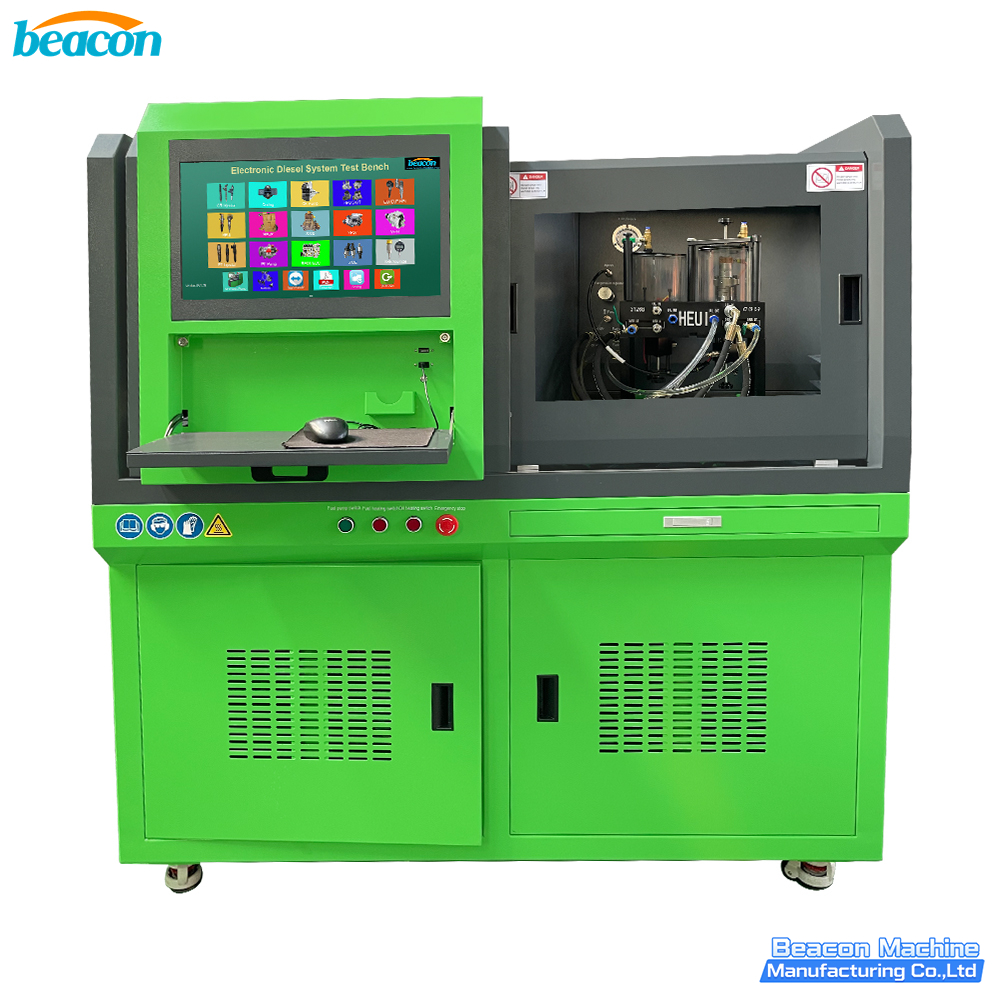 CR318-PRO Common Rail Test Bench Dual Motor Support Piezo Injector HEUI Injector With C7 C9 3126B Fixture Movable Touch Screen