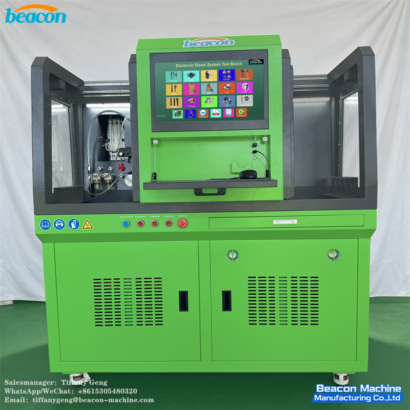 CR318-PRO Common Rail Test Bench Dual Motor Support Piezo Injector HEUI Injector With C7 C9 3126B Fixture Movable Touch Screen